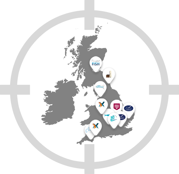 marker showing all local depots in uk