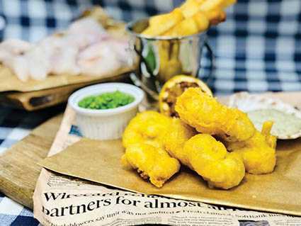 Deep fried Cod and Monkfish bites 