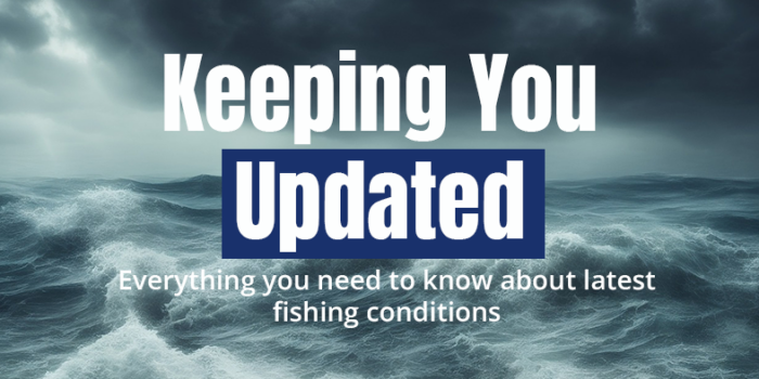 Cover graphic for latest news on fishing conditions