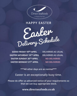 Easter Delivery Schedule