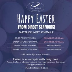 Easter schedule for delivery