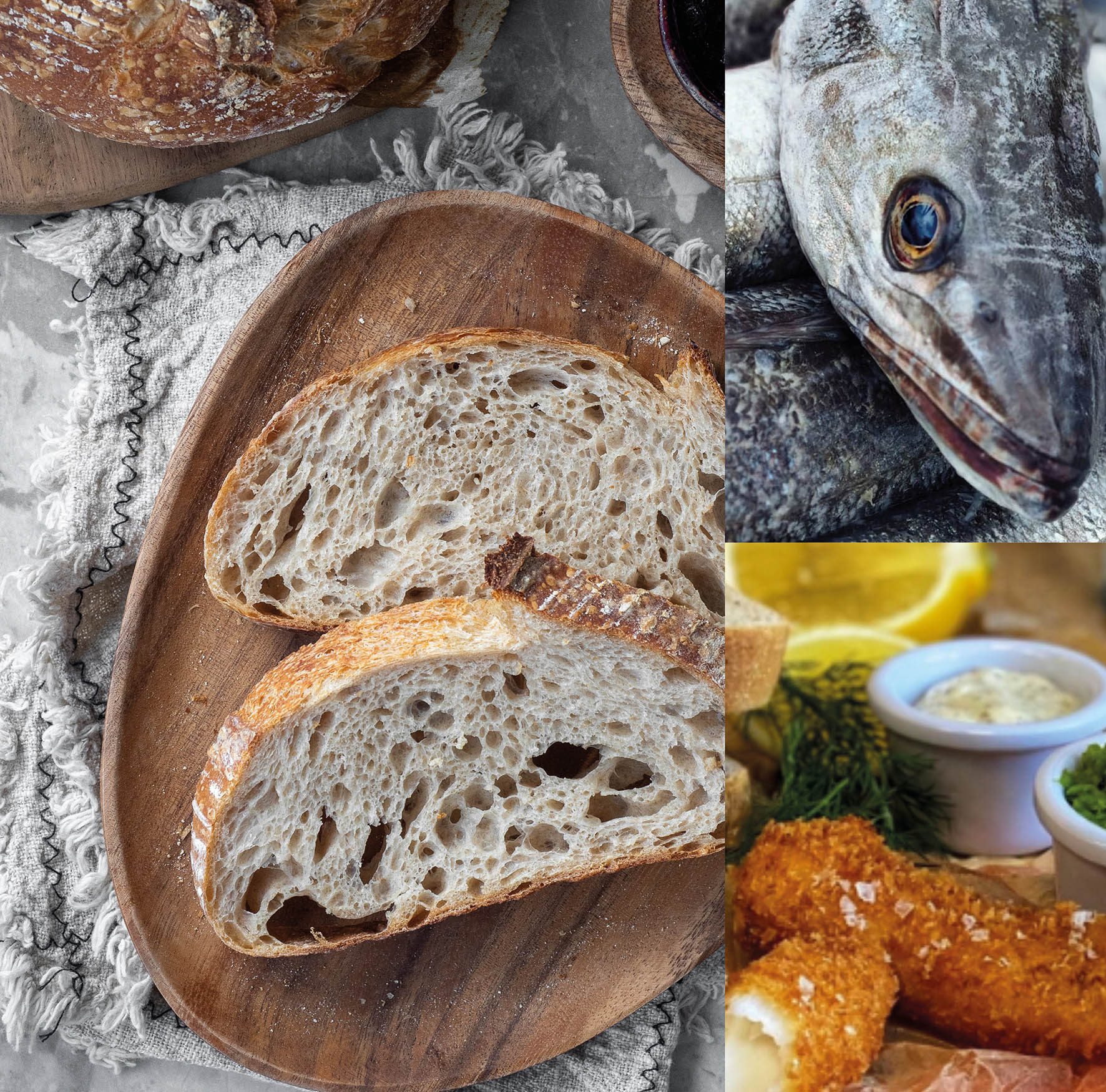 MSC Hake Fish Fingers & Sourdough Bread Sandwich