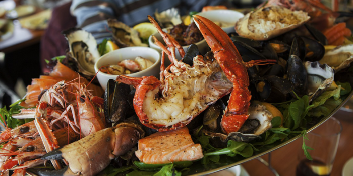 Seafood sharing platter
