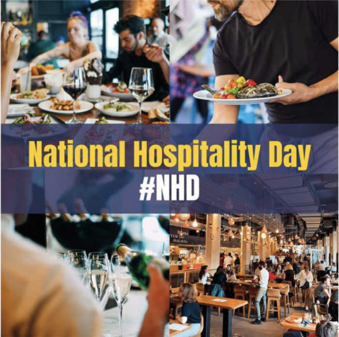 Image to show hashtag for national hospitality day