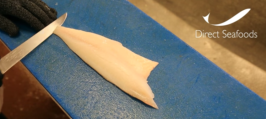 How to skin a cod fillet / round fish fillet