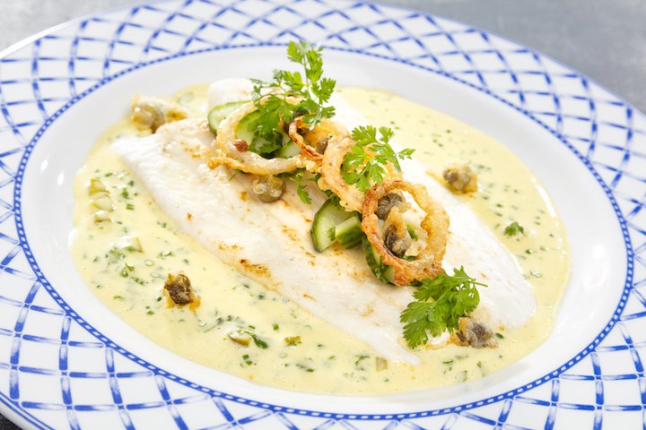 Butter steamed plaice