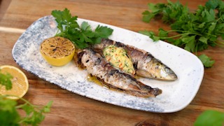 Cooked sardines