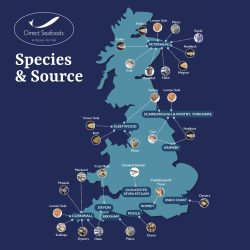 map showing source and species